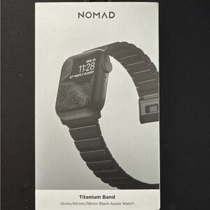 NEW Nomad Black Titanium Band for Apple Watch